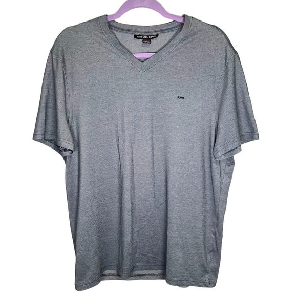Michael Kors Men's Gray V-Neck Shirt / Size Large - Picture 1 of 5